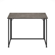 Techni Mobili Modern Wood & Steel Metal Folding Desk in Gray/Black
