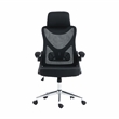 Techni Mobili Modern Mesh & Plastic Essential Ergonomic Office Chair in Black