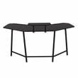Techni Sport TS98D Gaming Desk with Shelf & Accessory Holders Black