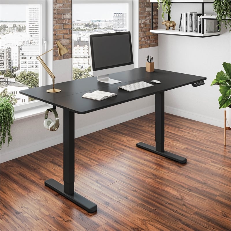 Techni Mobili 47.25in. W Electric Standing Desk - Black
