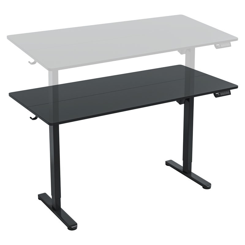 Techni Mobili 55in. W Electric Standing Desk - Black