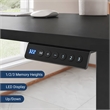 Techni Mobili 63in. W L-Shaped Electric Standing Desk - Black