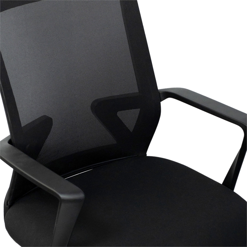 Techni Mobili Ergonomic Black Mesh Office Chair with Adjustable Height