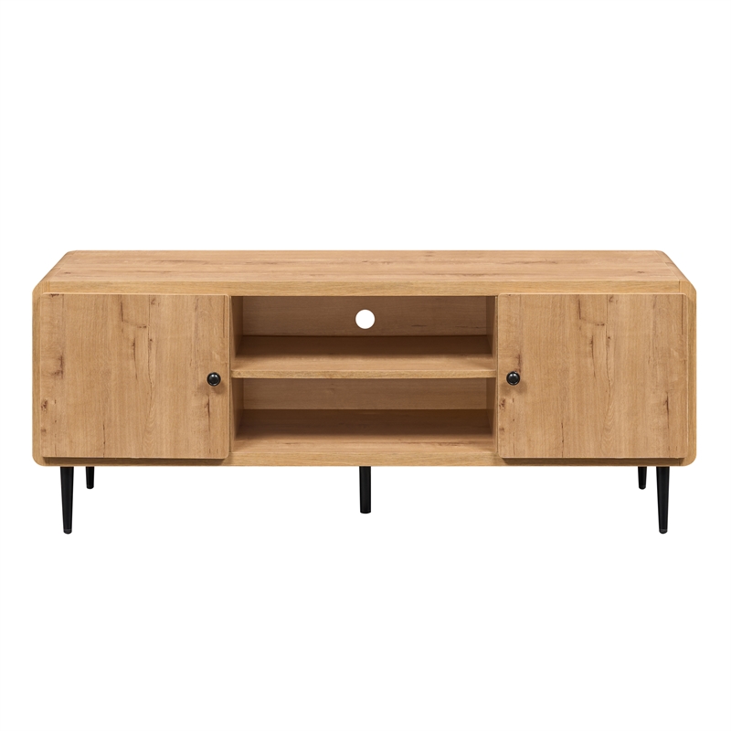 Techni Mobili Mid Century TV Stand for TVs Up to 60in. Oak
