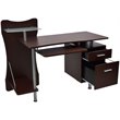 Techni Mobili Engineered Wood Computer Desk in Chocolate
