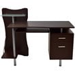 Techni Mobili Engineered Wood Computer Desk in Chocolate