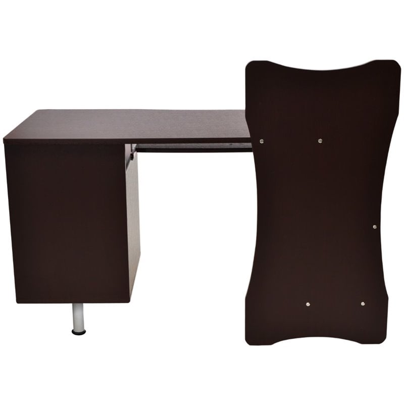 Techni Mobili Engineered Wood Computer Desk in Chocolate