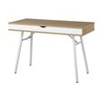 Techni Mobili Workstation with Cord Management and Storage in Pine Techni Mobili Workstation with Cord Management and Storage in Pine