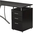 Techni Mobili L Shape Corner desk with File Cabinet in Dark Espresso