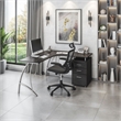 Techni Mobili L Shape Corner desk with File Cabinet in Dark Espresso