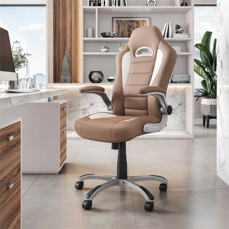 Techni Mobili Sport Race Executive Office Chair in Camel