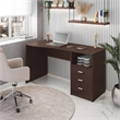 Techni Mobili Classy Computer Desk with 3 Drawers in Espresso