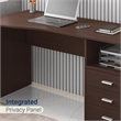 Techni Mobili Classy Computer Desk with 3 Drawers in Espresso