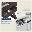 Techni Mobili Trendy Desk with Drawer in Espresso