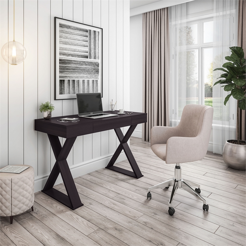 Techni Mobili Trendy Desk with Drawer in Espresso