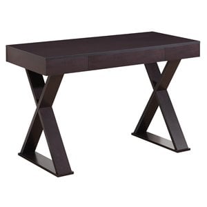 Techni Mobili Trendy Desk with Drawer in Espresso