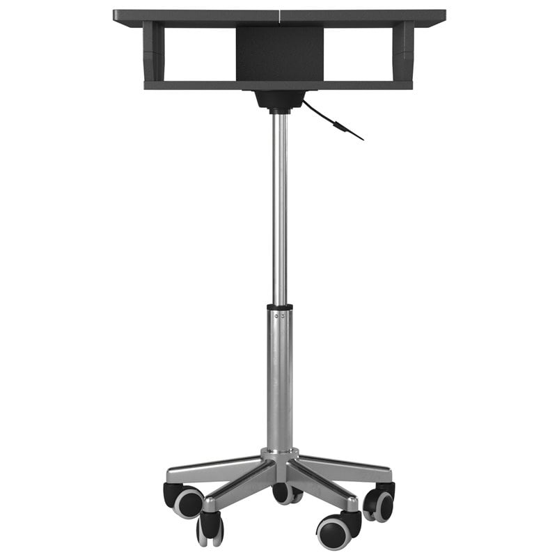 Techni Mobili Folding Table Laptop Cart in Graphite