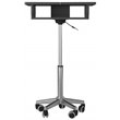 Techni Mobili Folding Table Laptop Cart in Graphite
