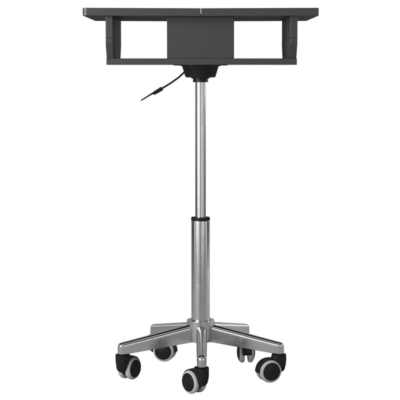 Techni Mobili Folding Table Laptop Cart in Graphite