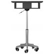 Techni Mobili Folding Table Laptop Cart in Graphite