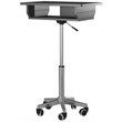 Techni Mobili Folding Table Laptop Cart in Graphite