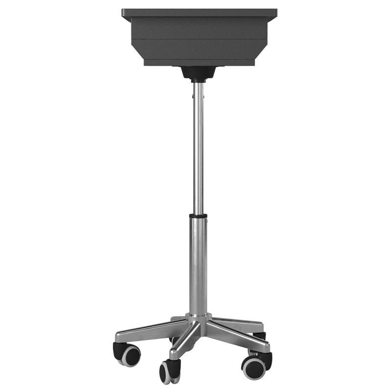 Techni Mobili Folding Table Laptop Cart in Graphite