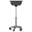 Techni Mobili Folding Table Laptop Cart in Graphite