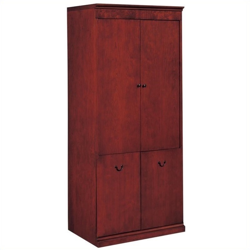 Allura Office Del Mar Media Cabinet in Sedona Cherry