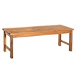 Natural Brown Acacia Wood Patio Bench 53