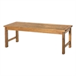 Natural Brown Acacia Wood Patio Bench 53
