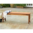 Natural Brown Acacia Wood Patio Bench 53
