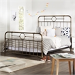 Antiqua Metal Pipe Queen Size Bed - Bronze