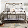 Antiqua Metal Pipe Queen Size Bed - Bronze