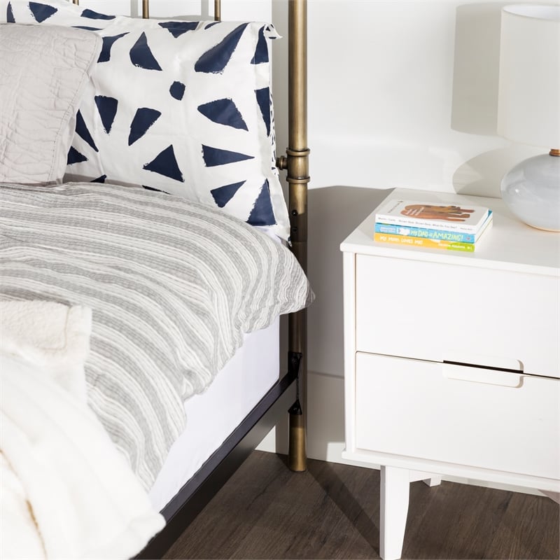 Antiqua Metal Pipe Queen Size Bed - Bronze