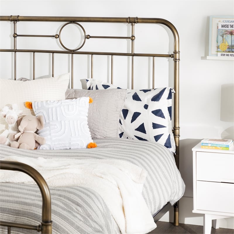 Antiqua Metal Pipe Queen Size Bed - Bronze