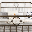 Antiqua Metal Pipe Queen Size Bed - Bronze