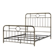 Antiqua Metal Pipe Queen Size Bed - Bronze