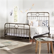Antiqua Metal Pipe Queen Size Bed - Bronze