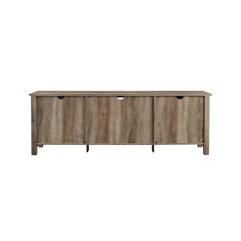 Walker Edison Simple Wood/High-Grade MDF TV Stand for TVs up to 78