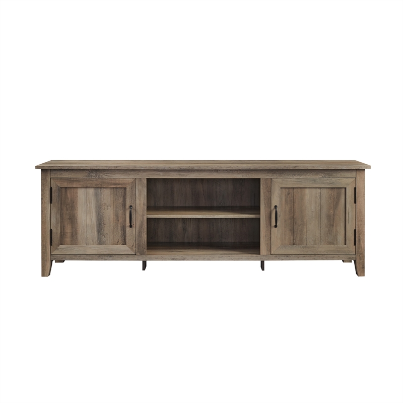 Walker Edison Simple Wood/High-Grade MDF TV Stand for TVs up to 78