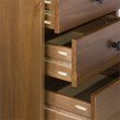 Modern 3 Drawer Solid Wood Nightstand in Caramel