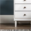 Walker Edison 3 Drawer Solid Wood Nightstand in White