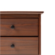 3 Drawer Solid Wood Nightstand in Walnut