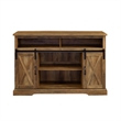 Walker Edison Sliding Barn Door Wood TV Stand for TVs up to 58