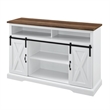 Walker Edison Sliding Barn Door Wood TV Stand for TVs up to 65