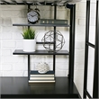 Metal Twin Workstation Desk Loft Bunk Bed in Black