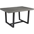 Walker Edison Durango 52&quot Solid Pine Wood Dining Table in Gray/Black