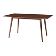 Walker Edison 60&quot Mid-Century Solid Wood Dining Table in Walnut