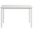 Walker Edison 5-Piece Solid Wood Farmhouse Dining Set in White and Gray