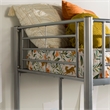 Premium Metal Twin Loft Bed - Silver